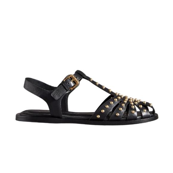 Vicenza Studded Fisherman Flats Size 6 New - Picture 2 of 4